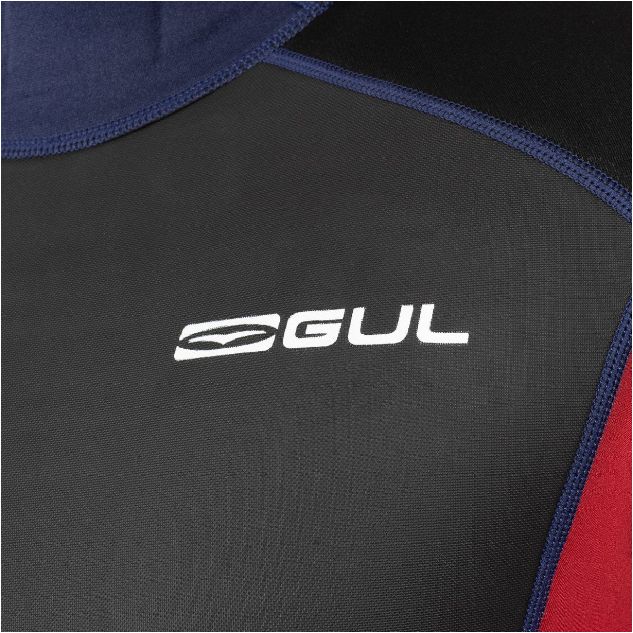 Gul Mens Response 3/2mm Flatlock Back Zip Wetsuit RE1321-C1 - Red / Navy